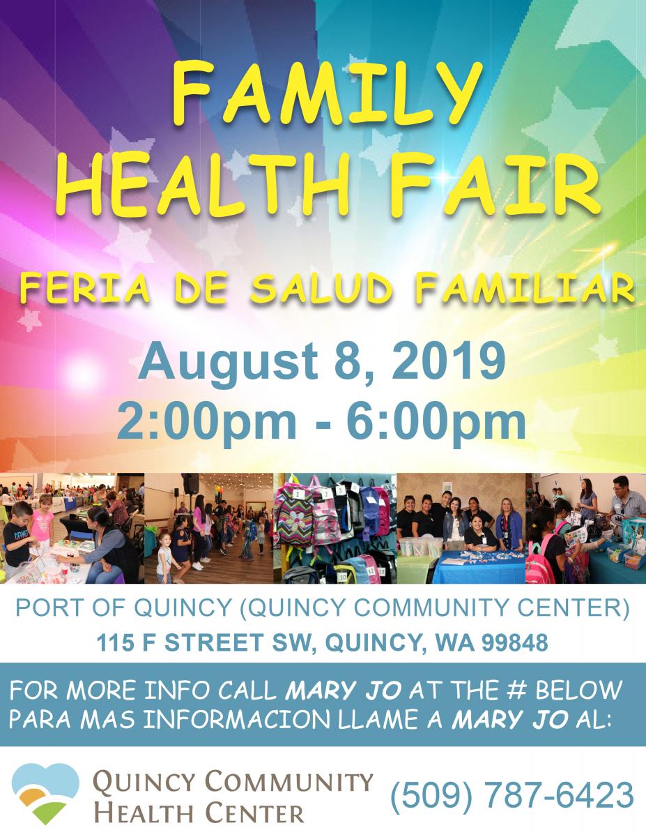 Quincy Family Health Fair 2019 | Moses Lake Community ...